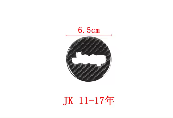 Pegatinas De Decoración Para Volante De Coche Para Jeep Wrangler JK JL 2007-2020 Y Jeep Grand Cherokee 2011-2020 Accesorios Interiores De Fibra De Carbono Real - 1