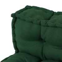 Cojín de sofá de pallet vidaXL con respaldo de tela verde - details 3