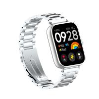 Correa De Reemplazo Metálica Para Xiaomi Redmi Watch 4 Y Band 8 pro Con Hebilla De Malla De Acero Inoxidable Y Tres Cuentas - details 4