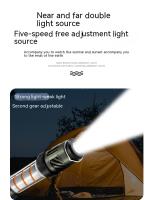 Lanterna Portátil LED Para Camping Repelente De Mosquitos Impermeable Con Gancho Y Tripod Para Exteriores Luz De Tent - details 4
