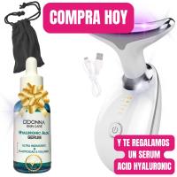 MISTIK  Equipo Masajeador Rejuvenecimiento Facial Papada Arrugas Piel Lifting Antienvejecimiento Hidratacion Con Serum Acid Hyaluro Acne Colageno Belleza Mujer Cara Cuello Papada Terapia con EMS 42° Temperatura Vibracion Sonica Led MISTIK BEAUTY MADRID - details 0