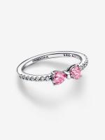Pandora - Anillo de lazo rosa brillante - Plata de ley - details 2
