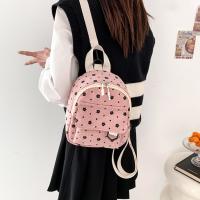Mochila Pequeña De Corduroy Con Estampado De Flores Ligera Y Multicausa Para Mujer Estilo Fashion Color Beige Amarillo Rosa Marrón Tamaño 19x8x22cm - details 6