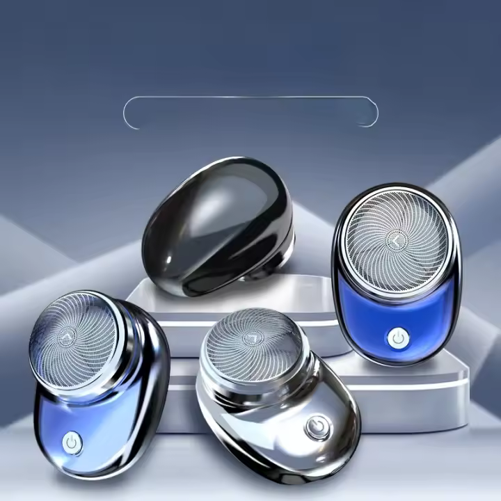 Afeitadora Eléctrica Portátil Recargable Para Viajes Mini Rasurador Inalámbrico Desmontable Para Barba Cuerpo Y Rostro Para Hombres - 1