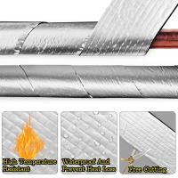 Cinta De Aislamiento Para Tubos 32.8Ft Aluminio Negro Impermeable Protección Contra Fuego Para Instalaciones Externas De Plomería - details 0