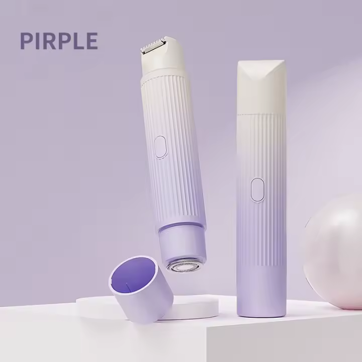 Afeitadora eléctrica, afeitadora portátil, afeitadora eléctrica con corte por gradiente, afeitadora y depiladora para hombres y mujeres - 1