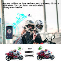 2xintercomunicador Casco Moto Bluetooth para Motocicletas con Auriculares y Asistente de Voz - details 2
