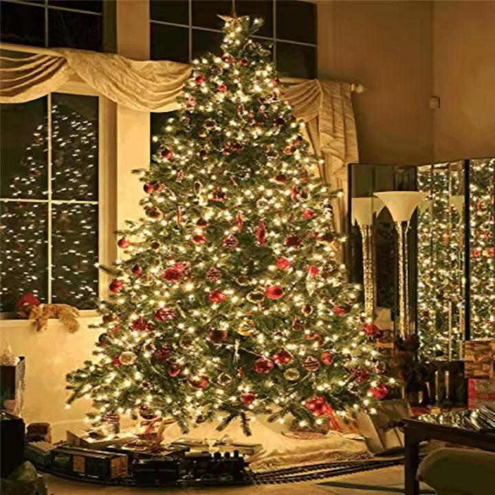 Luces De Navidad De Cadena 10m 20m Con Enchufe Guirnalda De Hadas LED Para Decoración De Hogar Árbol De Navidad Boda Fiesta - 1