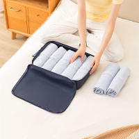 Set De 3 Bolsas De Viaje Compressibles Multifuncionales Organizador De Maleta Impermeable De Nylon Plegable Portátil Rosa - details 14