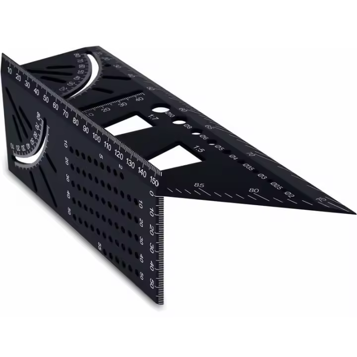 Cuadro de Carpintero de aleación de Aluminio 3D, Regla de Ángulo Profesional de 90 A 45 Grados, Regla de Mediciónía de carpintería - 1