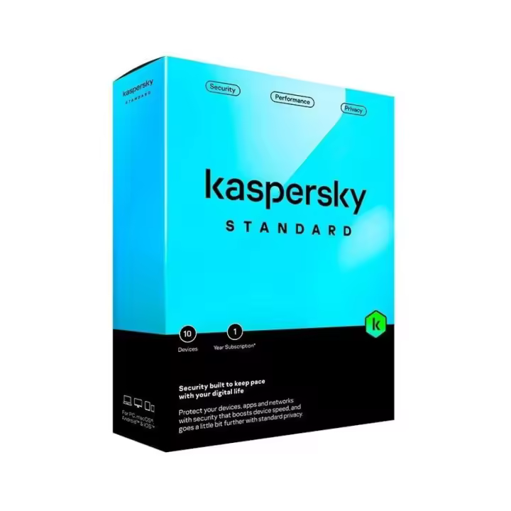 Kaspersky Standard · Antivirus · 10 Dispositivos · 1 Año - 1