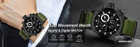 Reloj De Pulsera Deportivo De Lujo Para Hombre WWOOR 2024 Marca Top En Negro Acero Inoxidable Cronógrafo Cuarzo Reloj Masculino Con Luz Luminosa Resistente Al Agua Y Shock - details 1