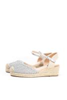 Lyla Wang alpargatas cuñas bajas de espartos con plataforma mujer diseño trenzada plantilla acolchada - details 3