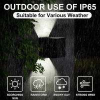 Lámpara De Pared LED 6W IP65 Impermeable Luz Caliente Y Fría Ajustable Para Interior Y Exterior Estilo Moderno Para Courtyard - details 3