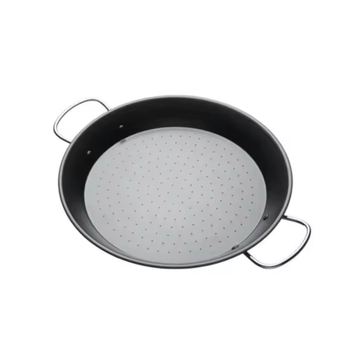Paellera Antiadherente de Acero Carbono KitchenCraft, 32 cm, Ideal para Paellas y Cocina Internacional, Fácil de Limpiar - 1