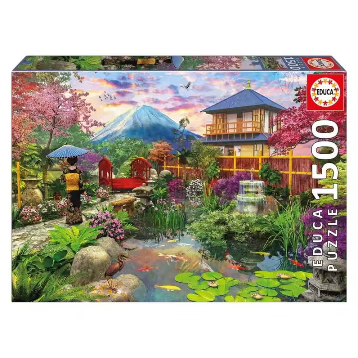 Puzzle 1500 piezas para adultos Jardín Japonés Educa 19937 - 1
