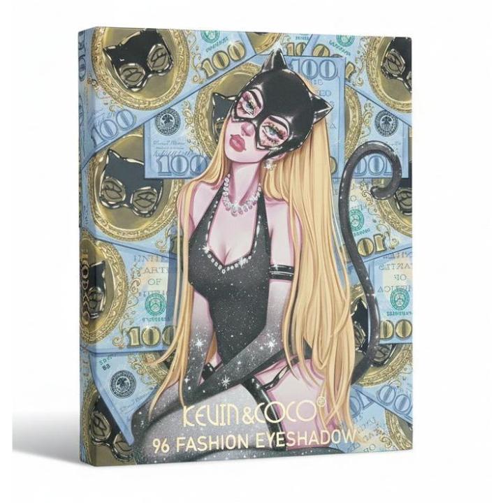 Paleta KEVIN & COCO 96 Fashion Eyeshadow – 96 sombras mate y brillantes de alta pigmentación con tonos variados para looks intensos y creativos – 🚚 Envíos a España 24/48horas