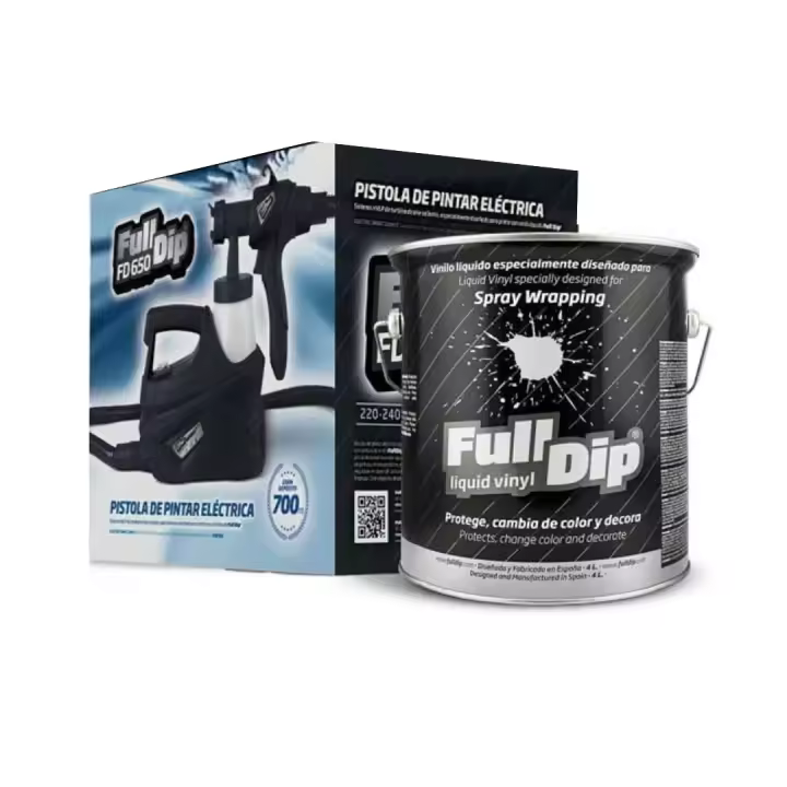AutoFullCar - KIT COCHE COMPACTO VINILO LIQUIDO ROSA CHICLE Full Dip - 1