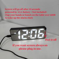 Reloj De Alarma Digital Con Control De Voz Temperatura Fecha 2 Alaramas Modo Nocturno USB Reloj De Mesa 12/24H LED Siempre Encendido - details 1