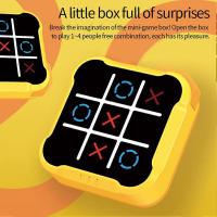 3 in 1 Tic-Tac Toe Battling Game Children's Family Chessboard Game Improving Memory Kids Present - details 1