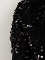 Abrigo De Lante Con Borla Para Mujer Estilo Francesa Con Lentejuelas Cuello Redondo Manga Larga Top Corto De Polyester Y Nylon - details 23