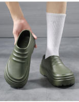 Nuevos Zapatos Casuales Para Hombres Impermeables Antideslizantes Con Suela Suave Y Gruesa Botas De Lluvia Para Exteriores Talla Grande - details 16