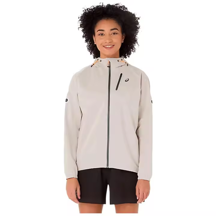 Chaqueta Asics modelo Fujitrail Elite PERTEX® Shield para Mujer en color Blanco - 1