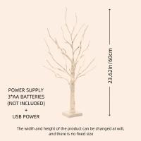 Lámpara De Árbol De Navidad Con 24 LED Para Decoración De Fiesta Y Dormitorio Luz Faeirita De Pascua Iluminación Nocturna Con Control USB Y 3 AA - details 7