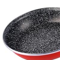 Magefesa K2 Rojo Juego de 3 sartenes (20/24/28)cm de acero vitrificado exterior rojo. Antiadherente bicapa reforzado efecto piedra, aptas para todo tipo de cocinas - details 8