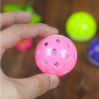 Juguete Para Aves Pelota Hueca Con Campana Estimulante Mordedor Para Periquitos Bola De Plástico Para Juegos Interactivos - details 3