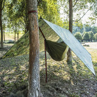 Manta De Camping Impermeable Triangular Para Playa Y Tienda De Campaña Protección Solar Y Lluvia Con Bolsa De Almacenamiento - details 11