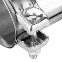 Conector De Tubo De Escape 3in 76mm Estuche Galvanizado Universal Reparación De Tubos De Escape Juntador De Doble Abrazadera - details 8