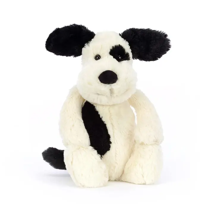 Plush de perro tímico negro y Cream, median, 30 cm | Plush de perros y perros | Gift clásico para niños - 1