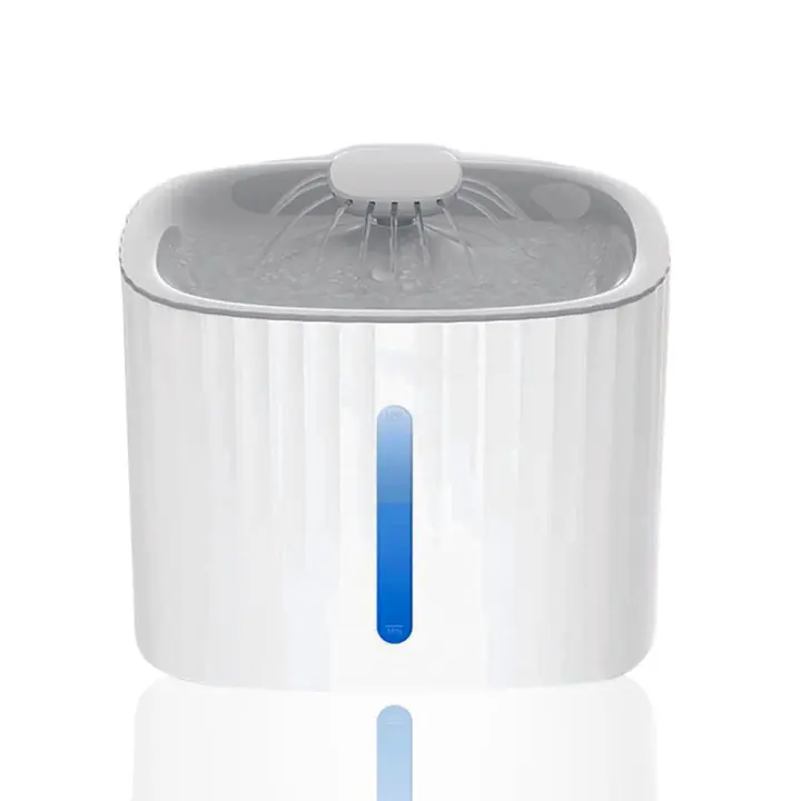 STARLYF Fuente de Agua para Perros y Gatos Pet Fountain, 3L, BPA Free, Silenciosa, Doble Filtro de carbón y luz Led, Conexión USB, Higiénico - 1