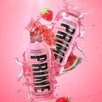 PRIME BEBIDAS  Fresa sandía WATERMELON STRAWBERRY 4-6-8 Botellas Hydration ENERGETICA DEPORTIVA 500ML - details 0