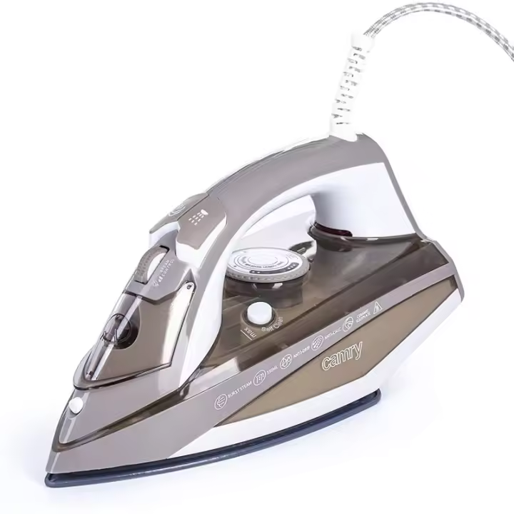 Camry CR 5018 Plancha a vapor Ceramic Ultra Glide Marrón, Gris, Blanco 3000 W - 1