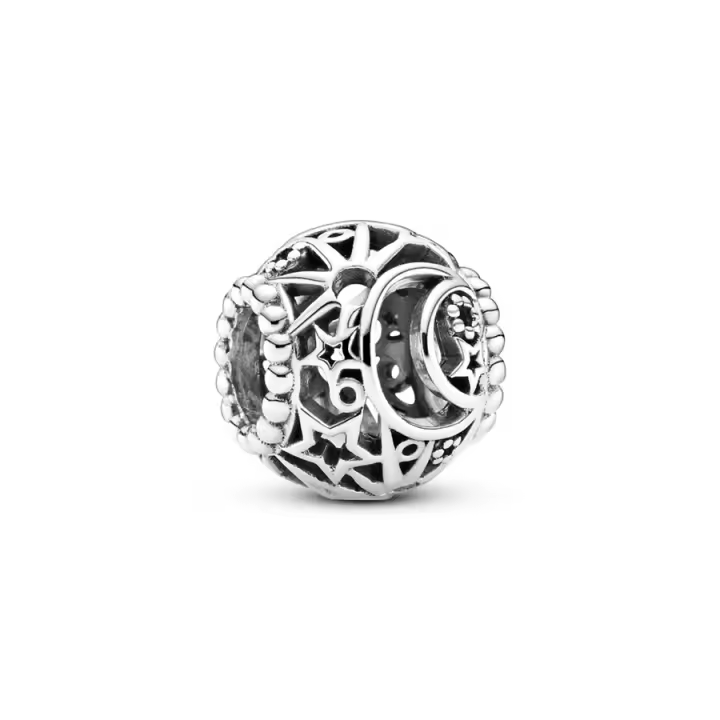 Pandora Pandora Charm en plata de ley en filigrana Sol, Estrellas y Luna 799183C00 , para Mujer - 1