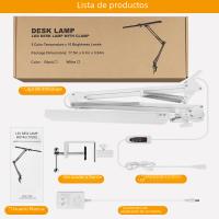 Lámpara De Escritorio LED Sin Escala Dimmable Luz De Monitor USB Para Oficina Estudio Lectura Fijación De Iluminación - details 2