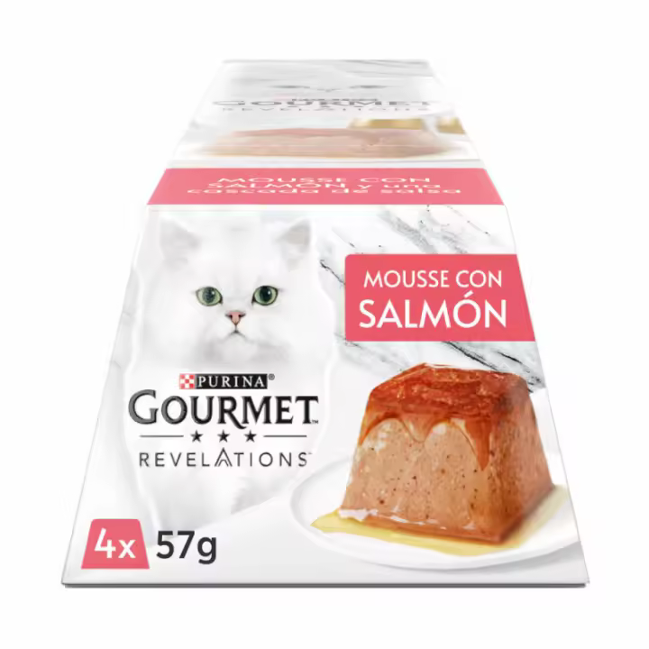 Purina Gourmet Revelations Mousse con Salmón 4 x 57g Friskies/Purina - 1