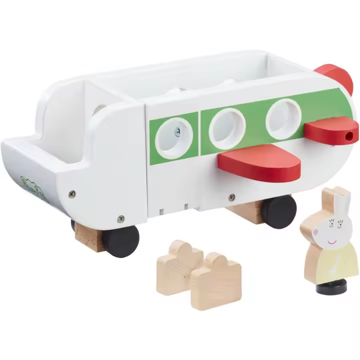 Peppa Pig Avión de Madera Bandai CO07211 Juguetes de madera BANDAI - 1