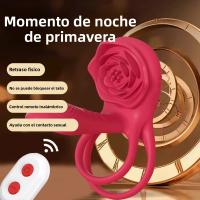 Anillo De Poderoso Vibrador Control Remoto Para Hombres Estimulador De G-Spot Y Clítoris Juguetes Sexuales Para Adultos Material De Silicona - details 3