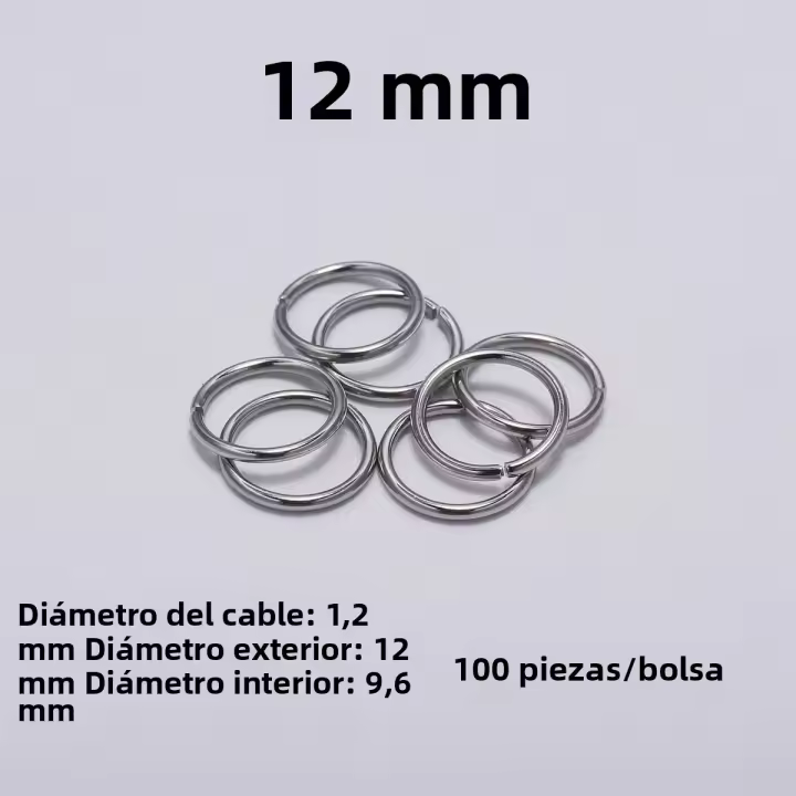 Anillos Abiertos De Acero Inoxidable 3-25mm 30-200Pcs Para Fabricación De Joyas DIY Conectores De Anillos Saltar Para Accesorios De Joyería - 1