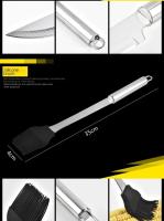 Set De Herramientas Para Parrilla Portátil 9 Piezas Incluye Spatula Clip Skewer Con Bolsa De Almacenamiento Para Barbacoa Al Aire Libre - details 7