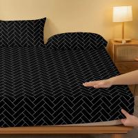 Manta De Cama Sanded Para Hombres Y Mujeres Estilo Simple Y Moda Impresión Four Seasons Para Hogar Y Hotel Material 100% Poliéster Geométrico - details 3