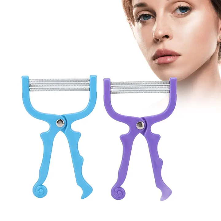 2 depiladoras faciales manuales, efectivas y portátiles. Depiladoras de pelo para rostro y labios. - 1