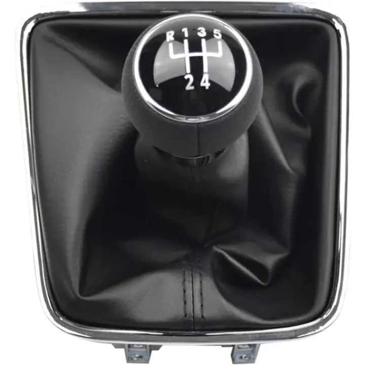 Viviance Pomo de la palanca de cambios de 5/6 velocidades compatible con VW Golf Plus 2005-2014 Tiguan 5N 2007-2011 Sharan 2011-2016 Seat Alhambra 2011-2015 - 5 velocidades - 1