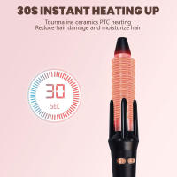 Rizador De Pelo Automático De Cerámica Rotativa UKLISS Con Temperatura Digital Controlada Hierro De Pelo Multifuncional Anti Escaldón Dual Voltaje Vida Útil Excesiva - details 2