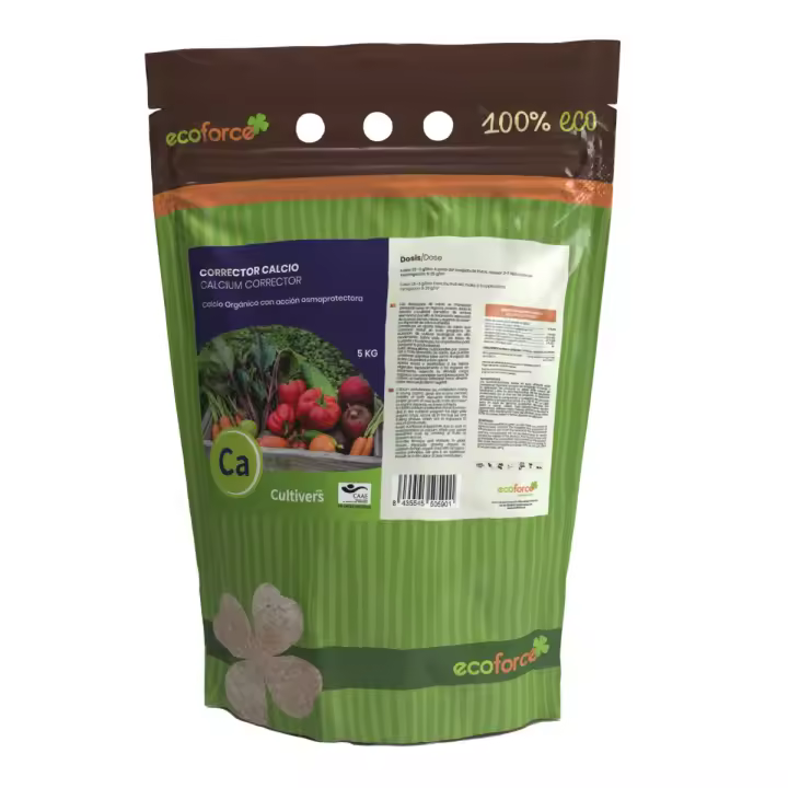 CULTIVERS Abono de Calcio Ecológico de 5 kg. Fertilizante 100% Soluble. Corrector de Calcio para Plantas, verduras, frutales - 1