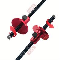 Gancho De Marcado De Rueda Juego De Guía Para Encimera De Aleación De Aluminio Herramienta De Marcado Scribing Para Carpintería Con Escala Ruler En Pulgadas/MM 1:5 1:8 - details 3