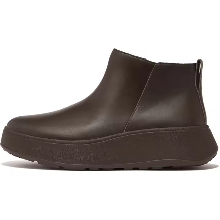 Fitflop Botas F-mode Leather Flatform Zip Ankle - 1